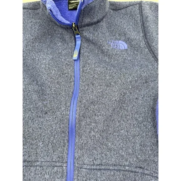 The North Face Girls Banderitas Full-Zip Fleece Jacket Large (14/16) Purple - Picture 3 of 13